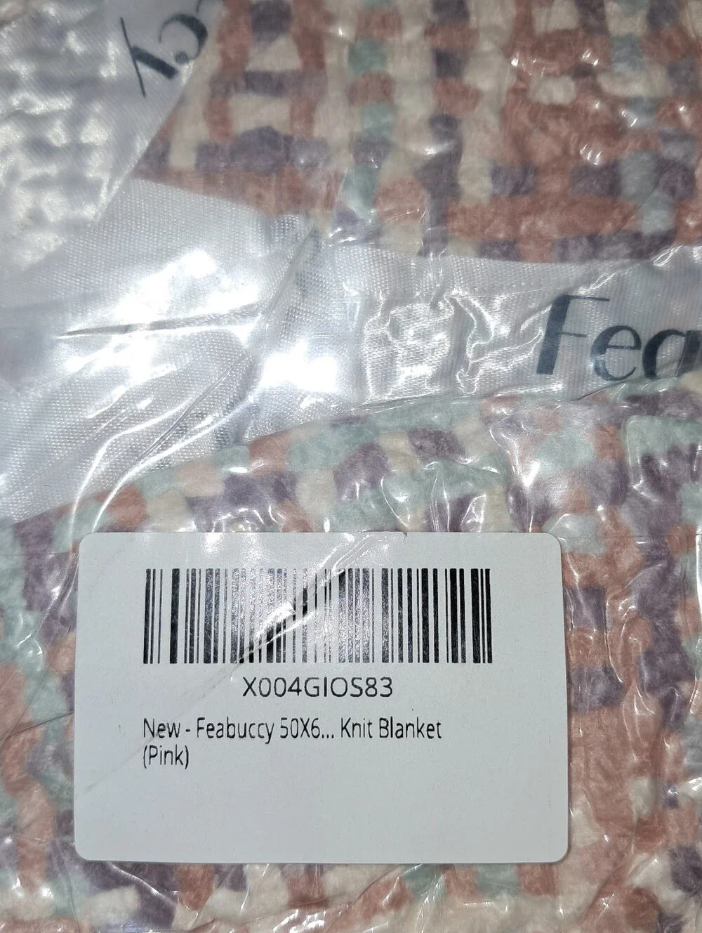 Feabuccy NWT Knit Throw Blanket With Tassels 50